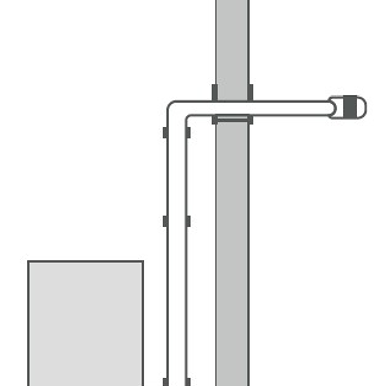 Kit instalación interior con difusor  2