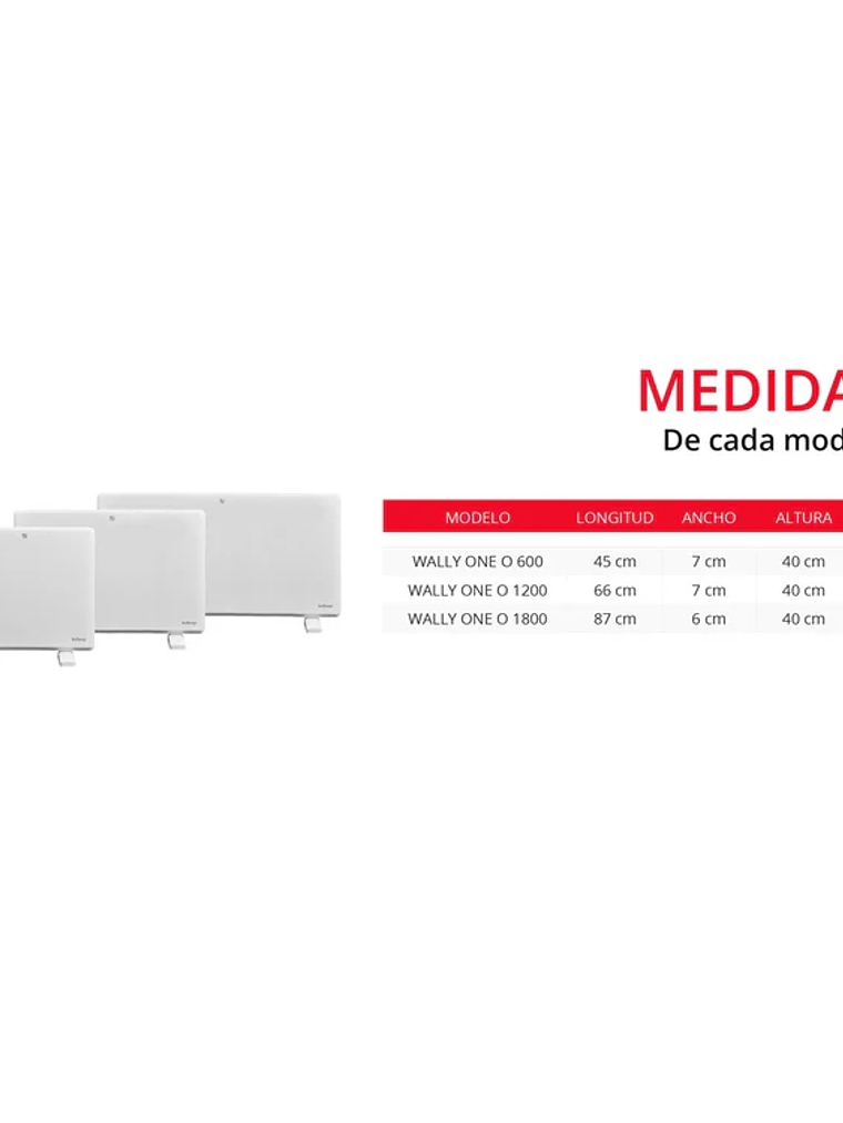 Calefactor Wally One 1.200 W  4
