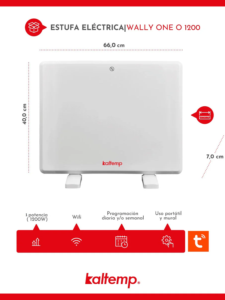 Calefactor Wally One 1.200 W  3