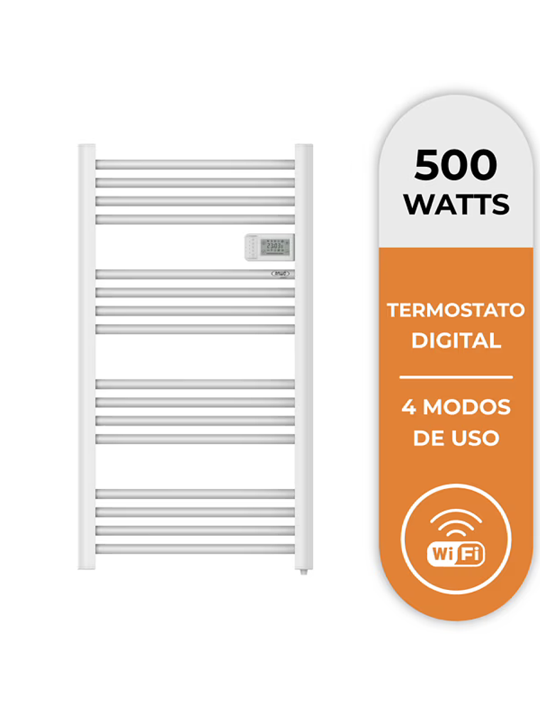 Toallero eléctrico tubular ANWO FL.500 500W C/WIFI 1