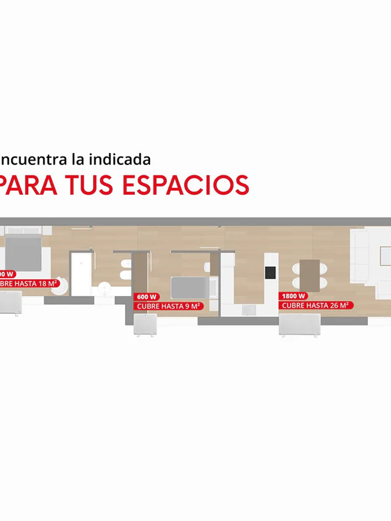 Calefactor Wally One 1.800 W  6