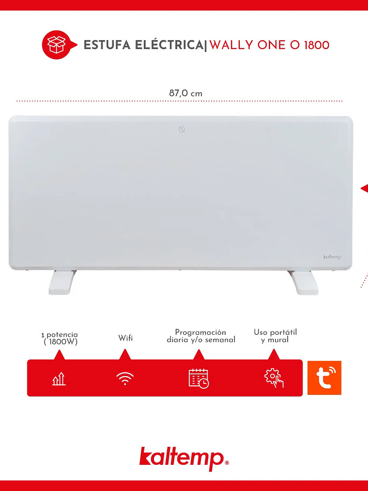 Calefactor Wally One 1.800 W  3