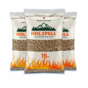 Pallet 84 bolsas de pellet 15 kg Holzpell