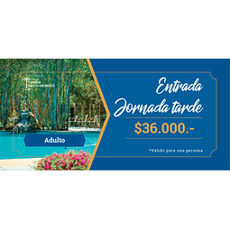 Entrada Tarde - Adulto