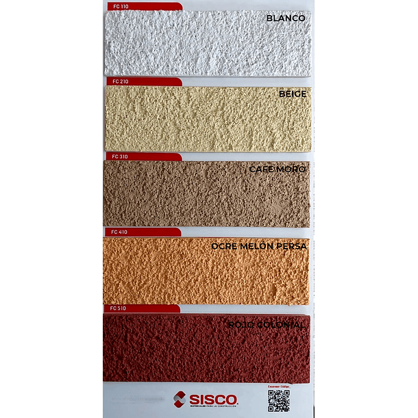 SISCO - GRANO FINISH COLOR OCRE MELÓN PERSA TINETA 25KG FC410 2