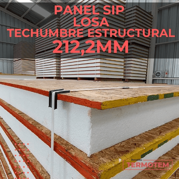 PANEL SIP 212,2MM - LOSA - TECHUMBRE ESTRUCTURAL 