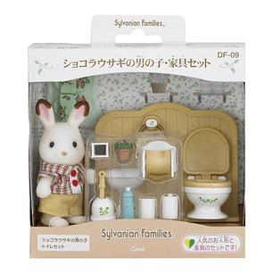 Niño conejo con baño