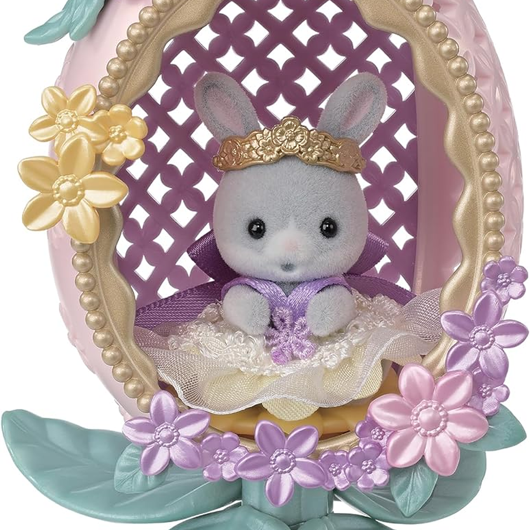 Conejo huevo floral 2