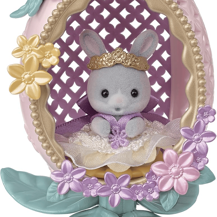 Conejo huevo floral 2