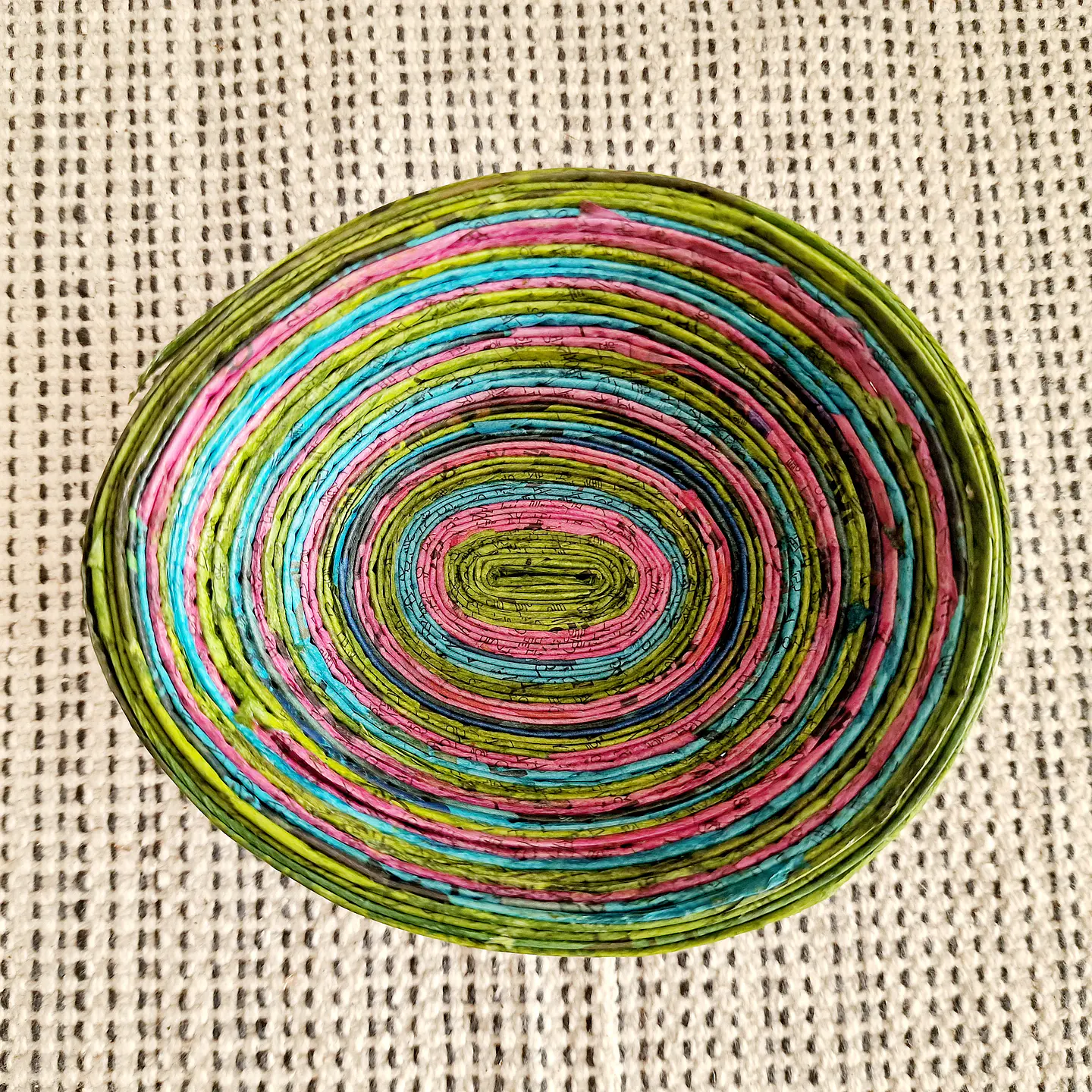 Small Decorative Recycled Paper Bowl - Sri Lankan Crafts 2