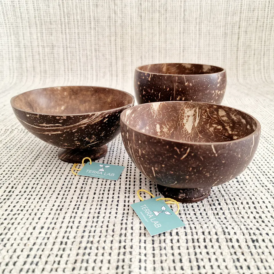 Taça de Coco com Pé – Natural e Sustentável do Sri Lanka 3