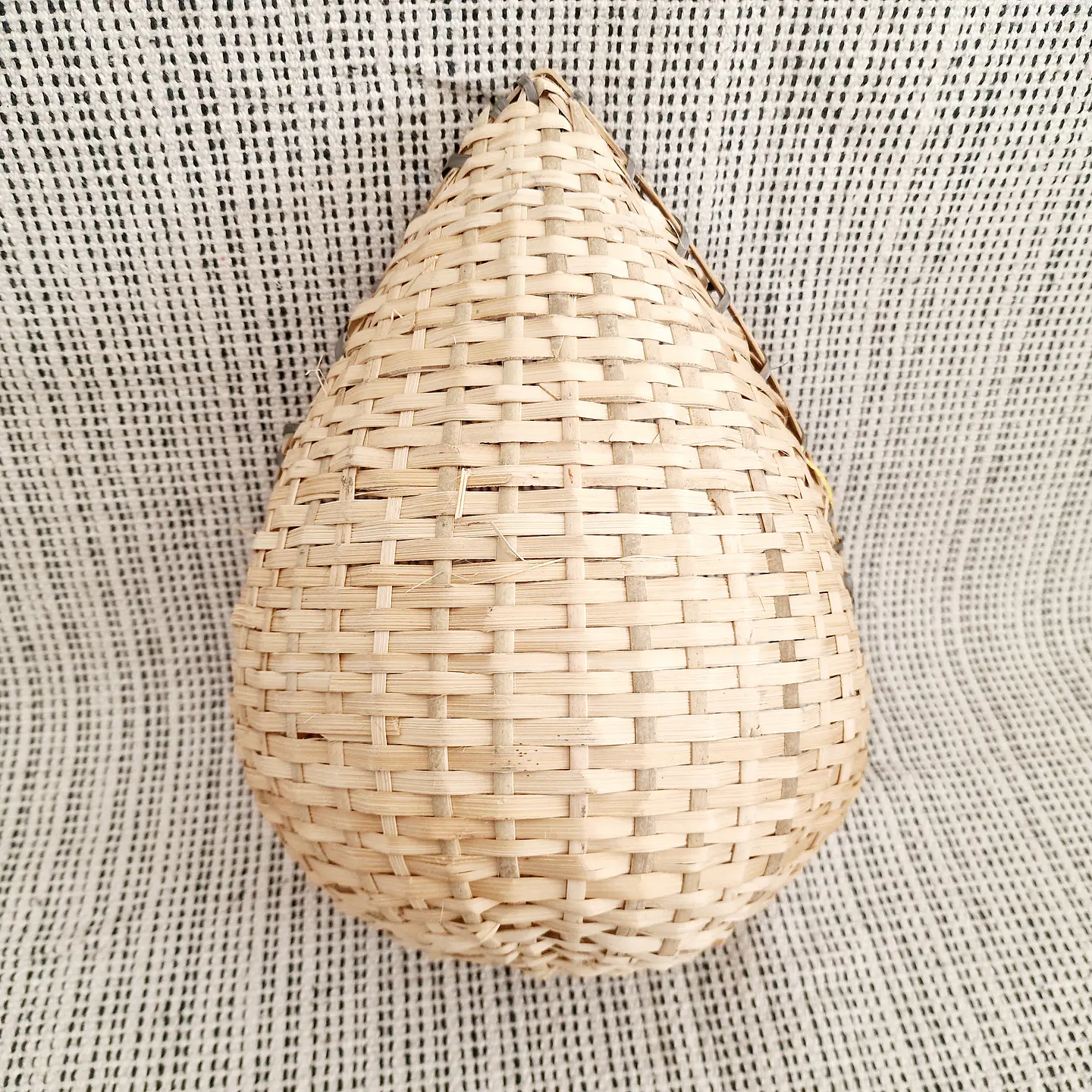 Cesto Decorativo em Forma de Lágrima – Artesanato da Índia 5