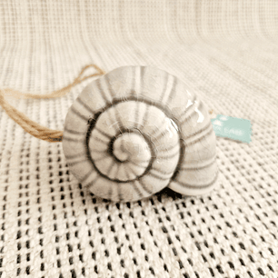 Ceramic Hanging Support – Snail for Air Plants