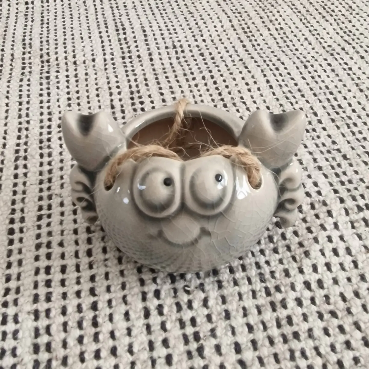 Ceramic Hanging Crab Air Plant Holder 5
