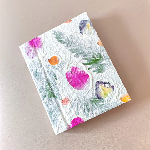 Handmade Floral Notebooks from Luang Prabang - Laos