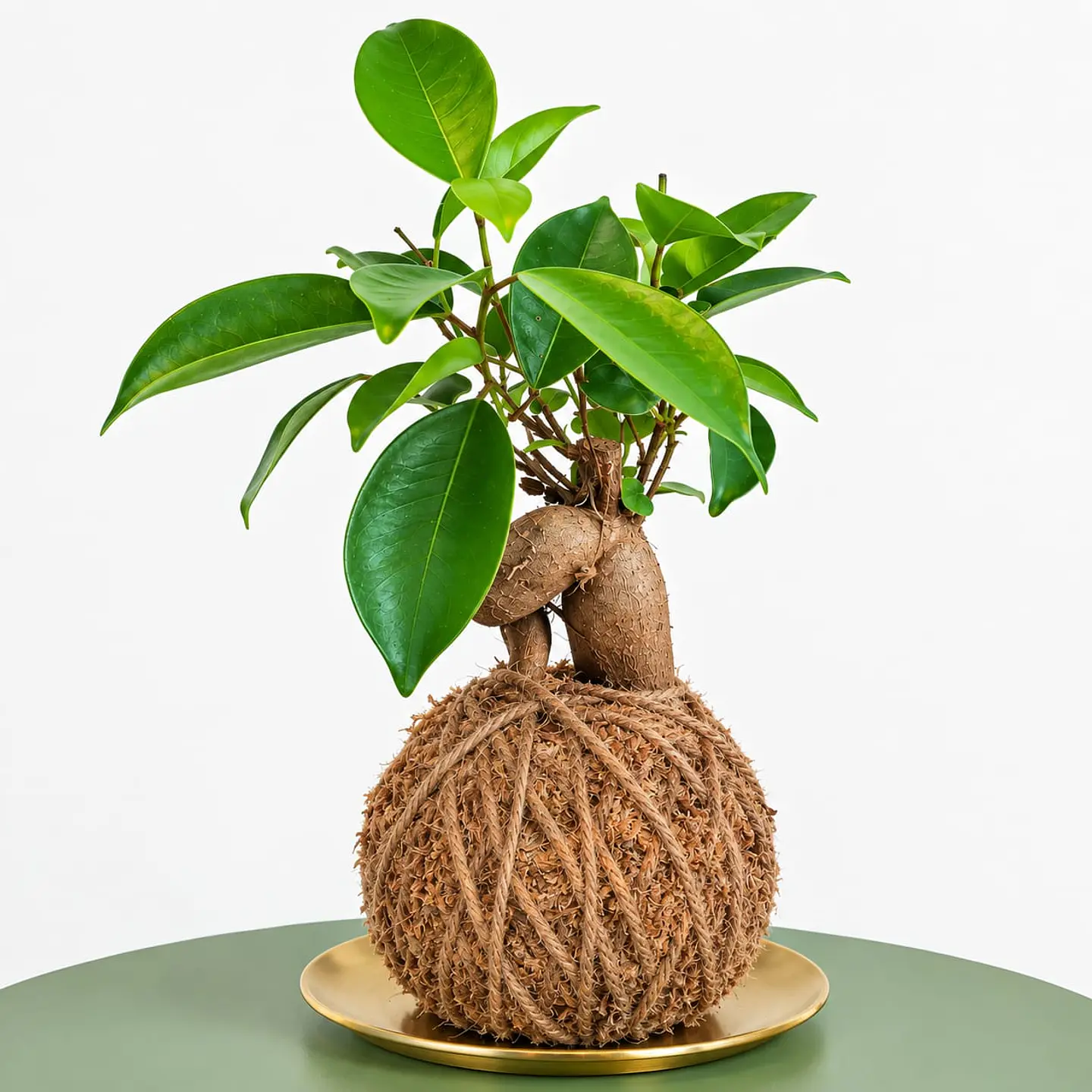 Kokedama Ficus Ginseng Bonsai 1