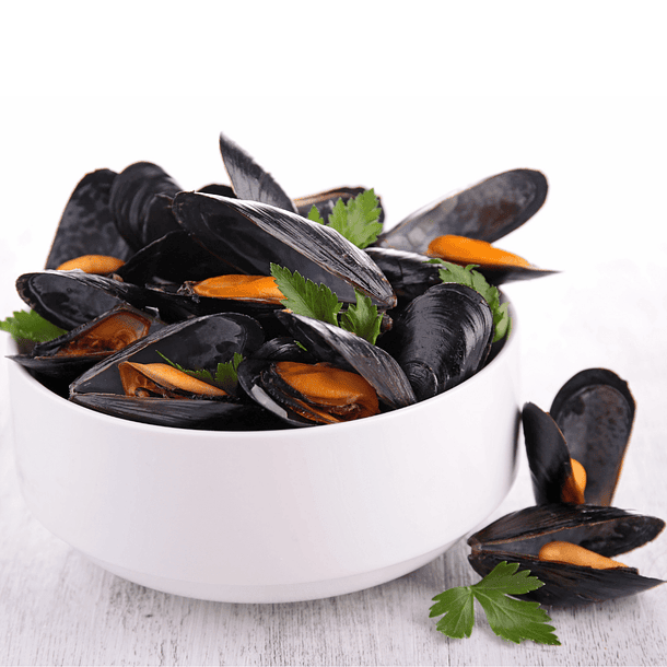 Choritos con concha cocido - 1 kg