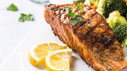 Salmón al Horno con Verduras Asadas