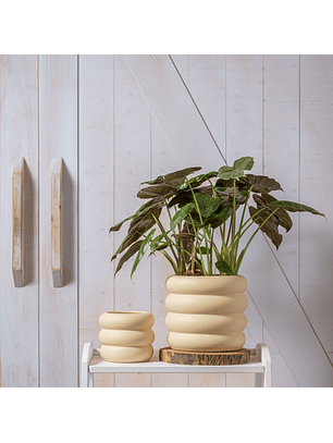 Duna Ceramic Planter in Cream