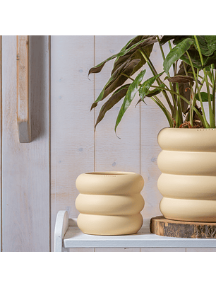 Duna Ceramic Planter in Cream