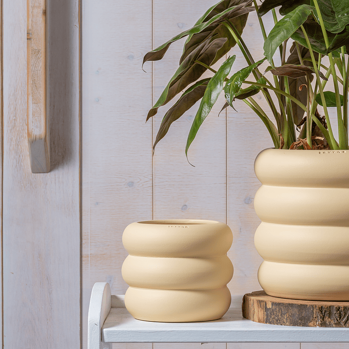 Duna Ceramic Planter in Cream 2