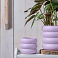 Dune Ceramic Planter in Lilac - thumbnail 3