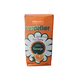 Yerba Mate - Verde Flor  500 gr Naranja