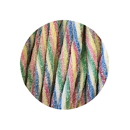 Regaliz Ácido Multicolor 100 gr - granel