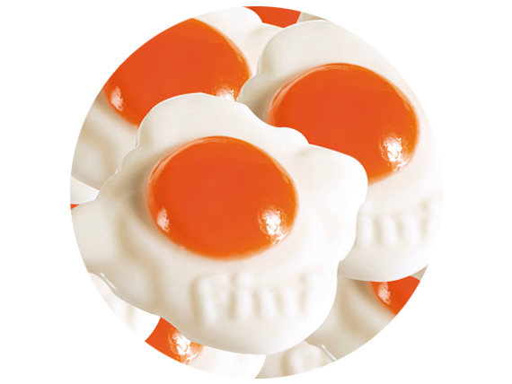Huevos Fritos Gigantes Dulces - 100 gr aproximados - granel