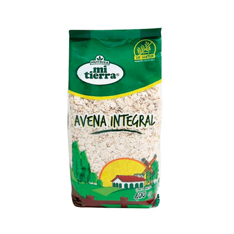 AVENA INTEGRAL SIN GLUTEN - 400 gr - Libre de Aditivos - Certificada