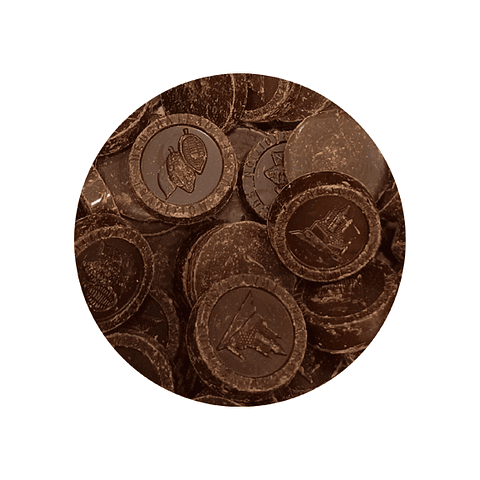 Cobertura Discos Chocolate 60 % Cacao - Sin Azúcar - 100 gr - Granel 