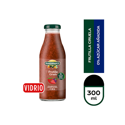 Jugo Frutilla Ciruela Sin Azúcar - 300 ml