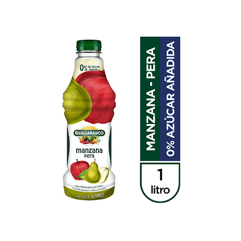 Jugo Manzana Pera Sin Azúcar  - 1 Litro