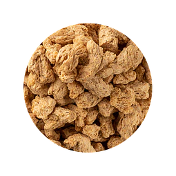 Proteína de Soya Texturizada  color blanco - 500 gr - grano pequeño (Sucedáneo de Carnes Blancas)