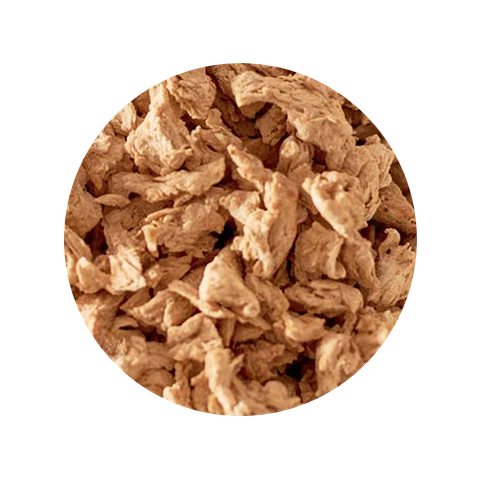Proteína de Soya Texturizada  color café - 500 gr - grano pequeño (Sucedáneo de Carnes Rojas)