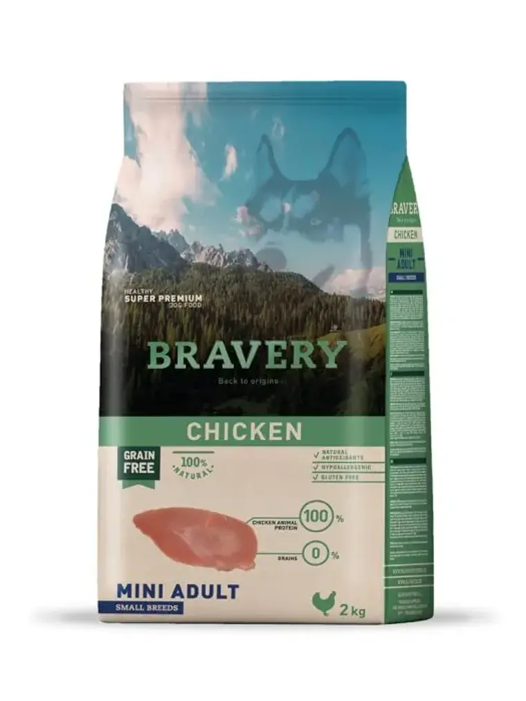 Bravery Chicken Mini Adult 2 KG 1