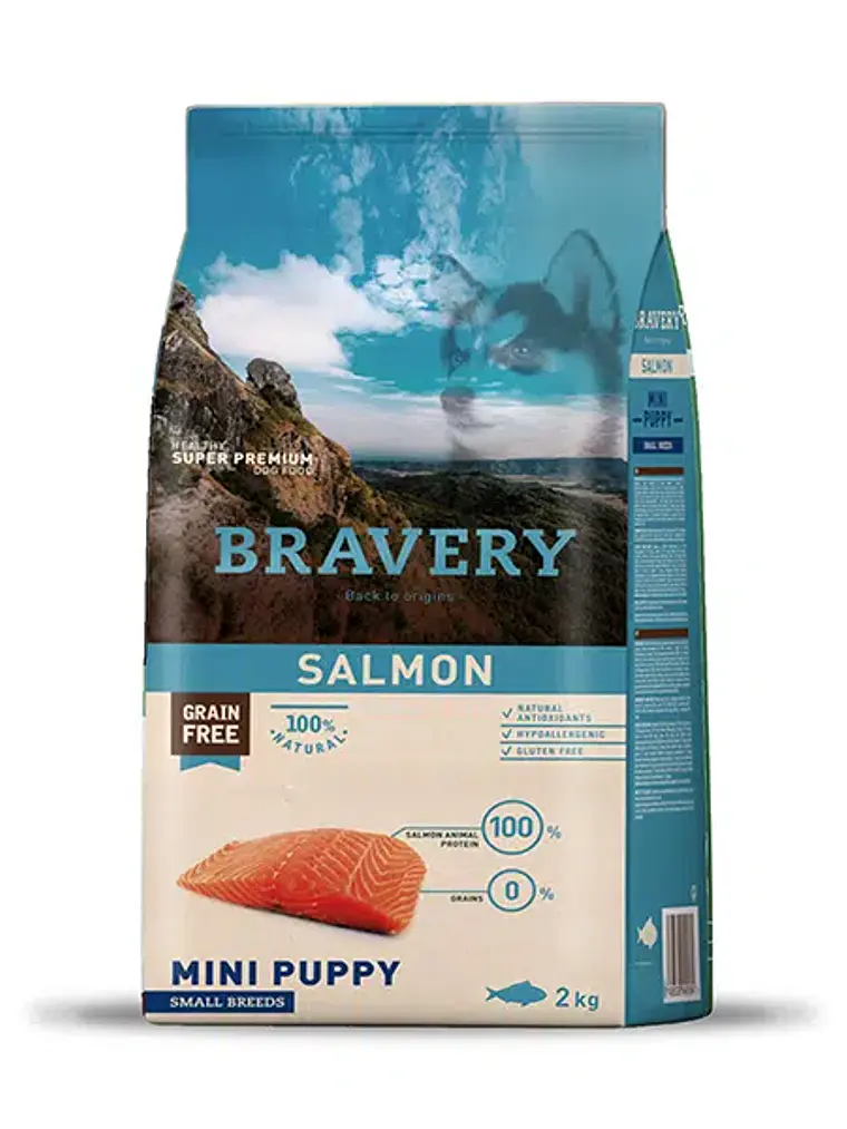 Bravery Salmon Mini Puppy 2 KG 1