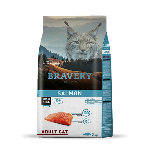 Bravery Salmon Adult Cat 2 KG