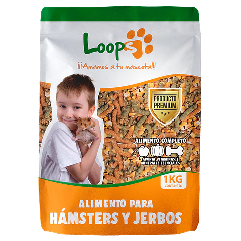 Loops Alimento para Hamsters y Jerbos 1 KG