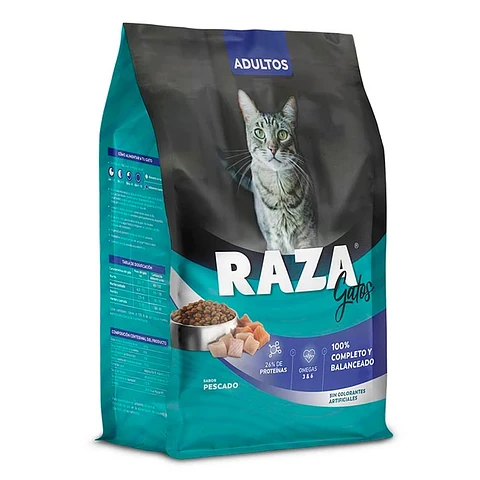 Raza Gato Adulto Pescado 3 KG 