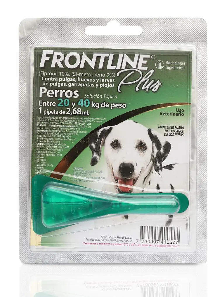 Frontline Plus Pipeta Antipulgas para Perros de 20 a 40 KG 1