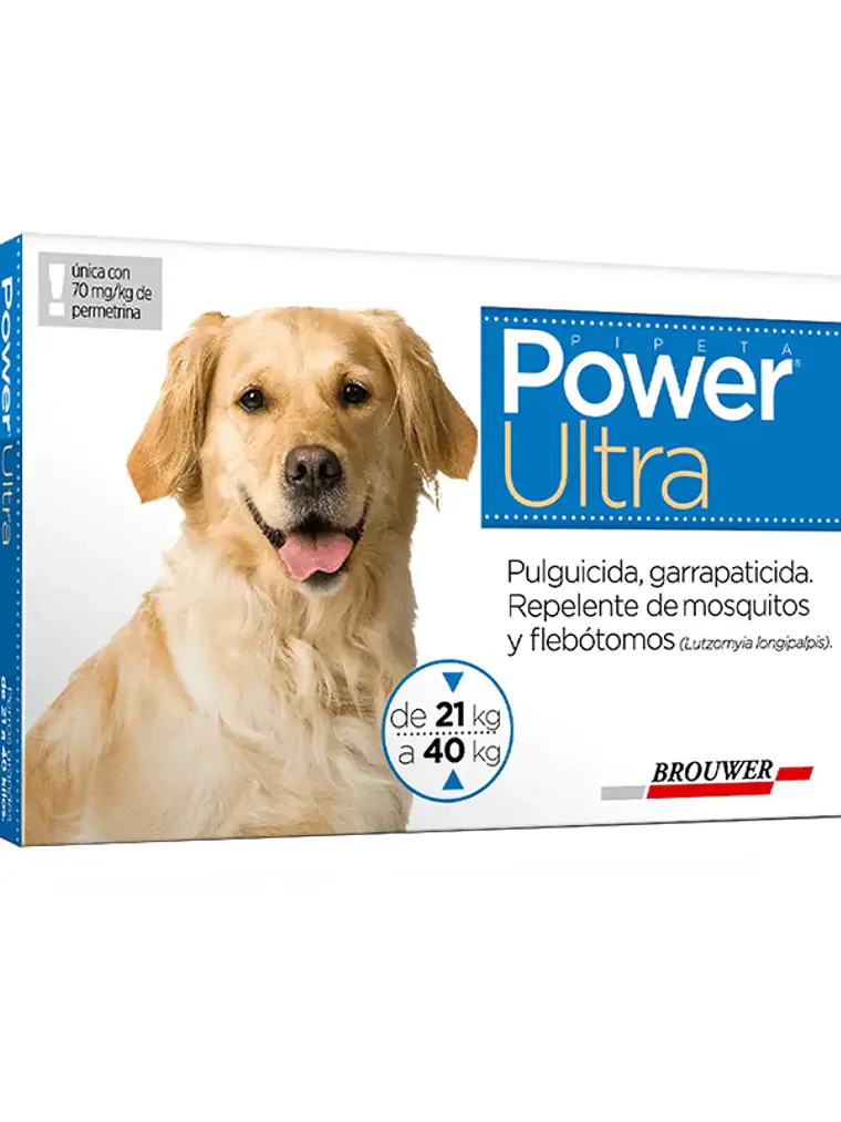 Power Ultra Pipeta Antipulgas para Perros de 21 a 40 KG 1
