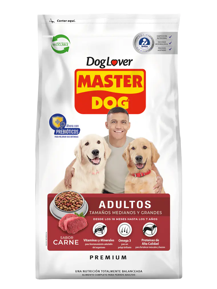 Master Dog Perro Adulto Sabor Carne 18 KG 1