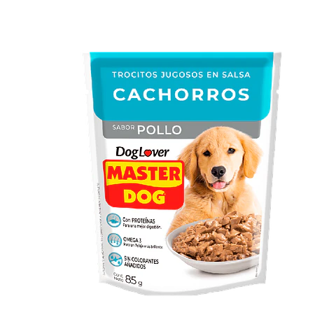 Master Dog Pouch Cachorro Sabor Pollo 85 GR