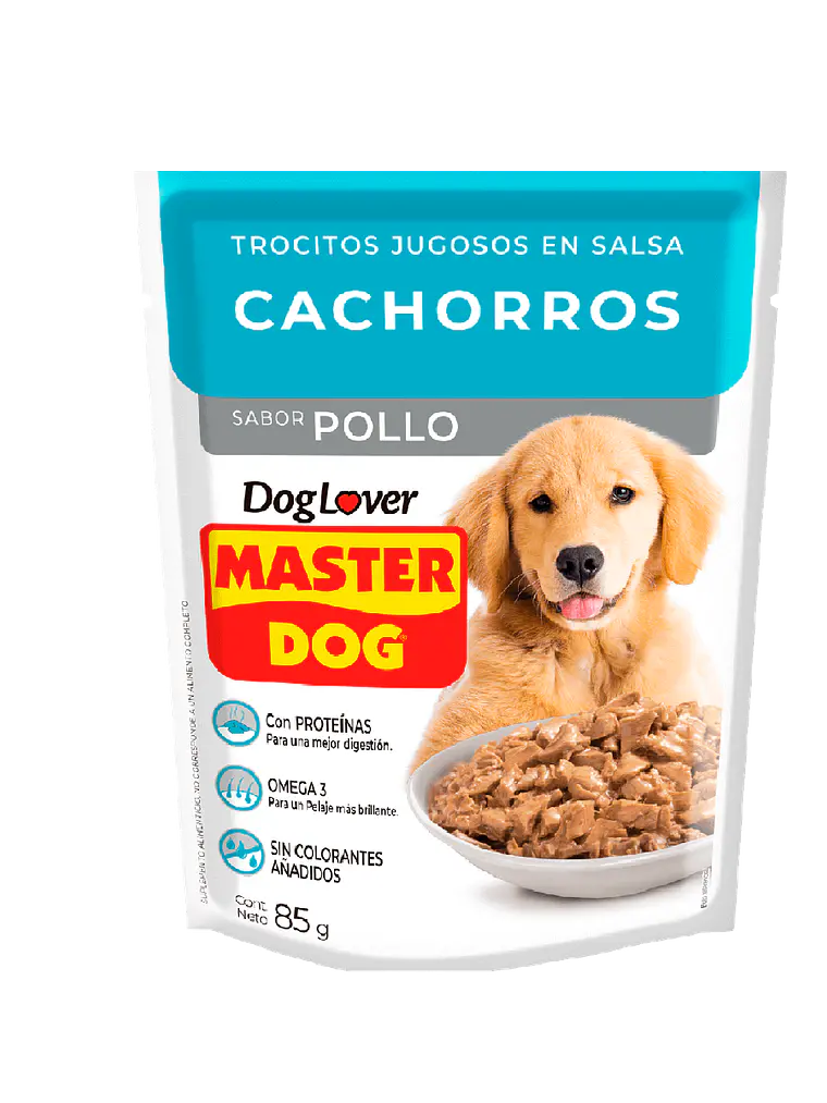 Master Dog Pouch Cachorro Sabor Pollo 85 GR 1