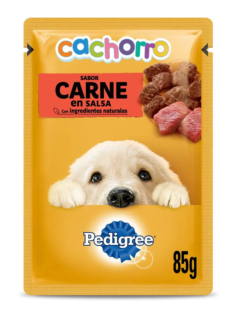 Pedigree Pouch Cachorro Sabor Carne en Salsa 85 GR 1