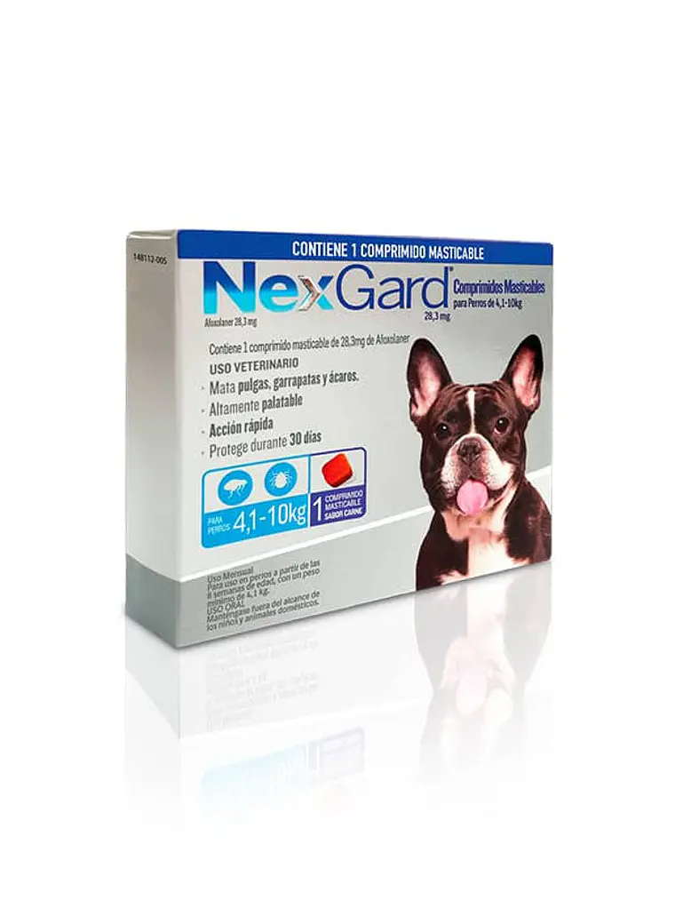 Nexgard Antiparasitario para Perros de 4,1 a 10 KG 1
