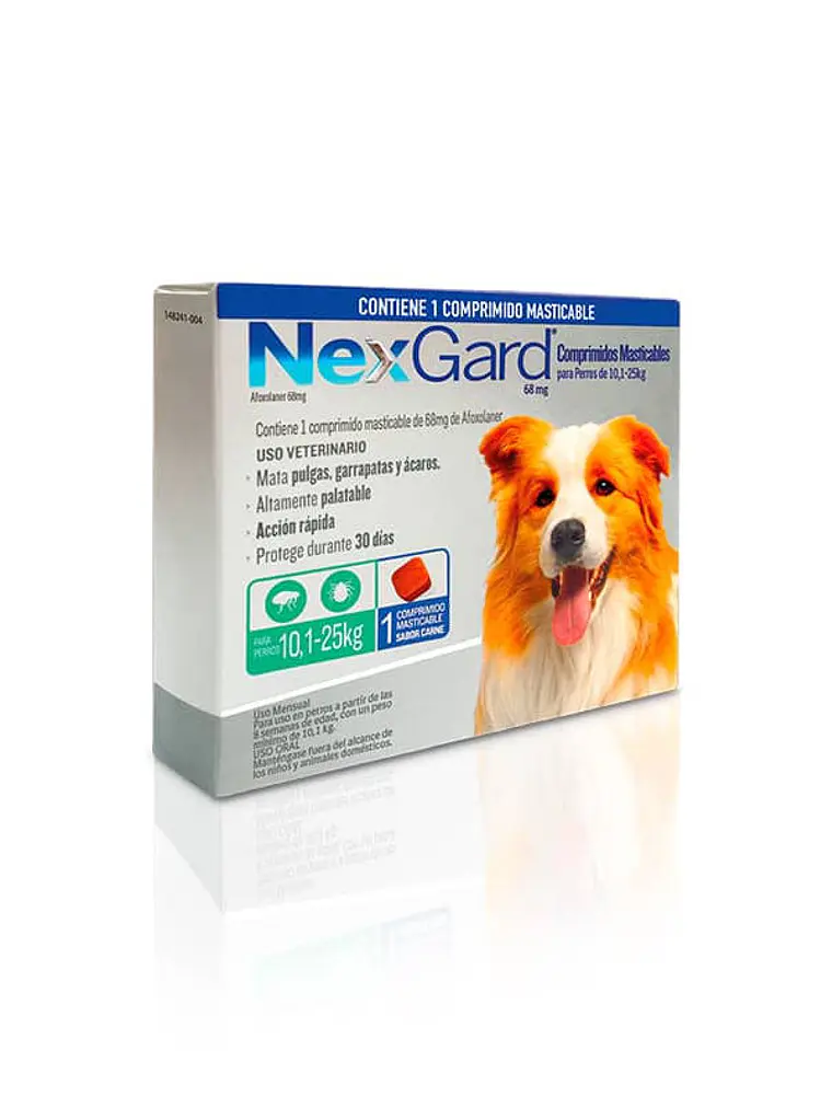 Nexgard Antiparasitario para Perros de 10,1 a 25 KG 1