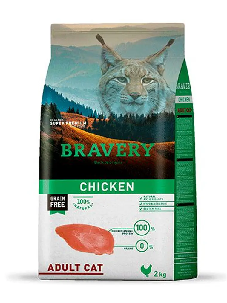 Bravery Chicken Adult Cat 2 KG 1