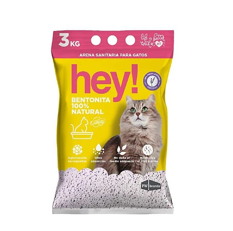 Arena Aglutinante Hey! Lavanda 3 KG